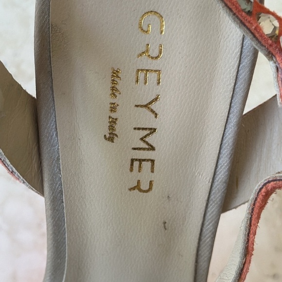 GREYMER leather swarovski crystals platform high size 36 - Picture 5 of 12